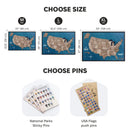 3D Wooden USA Map on Board - Terra by Enjoy The Wood