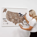3D Wooden USA Map on Board - Terra by Enjoy The Wood