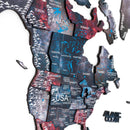 3D Wooden World Map Alcor by Enjoy The Wood