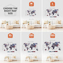 3D Wooden World Map Alcor by Enjoy The Wood