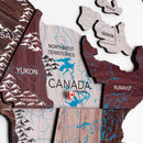 3D Wooden World Map Cappuccino by Enjoy The Wood
