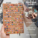 3D Luminous Colored Wooden World Map Cappuccino by Enjoy The Wood