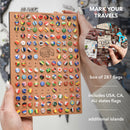 3D Wooden World Map Cappuccino by Enjoy The Wood