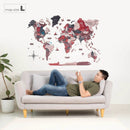 3D Wooden World Map Cliff by Enjoy The Wood