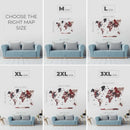 3D Wooden World Map Cliff by Enjoy The Wood