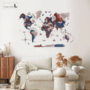 3D Wooden World Map Dune by Enjoy The Wood