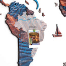 3D Wooden World Map Dune by Enjoy The Wood