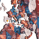 3D Wooden World Map Dune by Enjoy The Wood