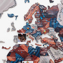3D Wooden World Map Dune by Enjoy The Wood