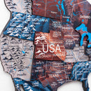 3D Wooden World Map Dune by Enjoy The Wood