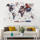 3D Wooden World Map Dune by Enjoy The Wood