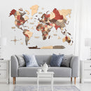 3D Wooden World Map Fusion by Enjoy The Wood