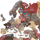 3D Wooden World Map Fusion by Enjoy The Wood