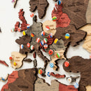 3D Wooden World Map Fusion by Enjoy The Wood