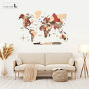 3D Wooden World Map Fusion by Enjoy The Wood