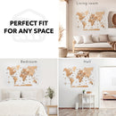 3D Wooden World Map Gold by Enjoy The Wood