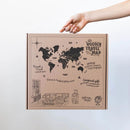 3D Wooden World Map Indie by Enjoy The Wood