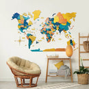 3D Wooden World Map Indie by Enjoy The Wood