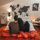 3D Wooden World Map Midnight by Enjoy The Wood