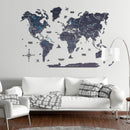 3D Wooden World Map Midnight by Enjoy The Wood