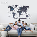 3D Wooden World Map Midnight by Enjoy The Wood