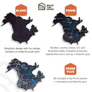 3D Wooden World Map Midnight by Enjoy The Wood