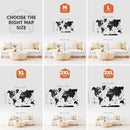 3D Wooden World Map Midnight by Enjoy The Wood