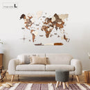 3D Wooden World Map Multicolor by Enjoy The Wood