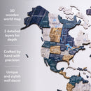 3D Wooden World Map Mystery by Enjoy The Wood