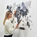 3D Wooden World Map Nordik by Enjoy The Wood