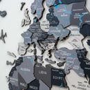 3D Wooden World Map Nordik by Enjoy The Wood
