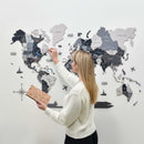3D Wooden World Map Nordik by Enjoy The Wood