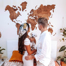 3D Wooden World Map Oak by Enjoy The Wood
