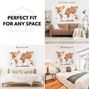 3D Wooden World Map Oak by Enjoy The Wood