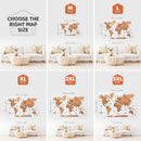 3D Wooden World Map Oak by Enjoy The Wood