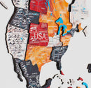 3D Wooden World Map Onyx by Enjoy The Wood