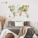 3D Wooden World Map Physical by Enjoy The Wood