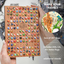 3D Wooden World Map Physical by Enjoy The Wood