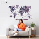 3D Wooden World Map Sirius