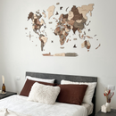 3D Wooden World Map Smokey by Enjoy The Wood