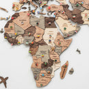 3D Wooden World Map Smokey by Enjoy The Wood