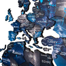 3D Wooden World Map Space by Enjoy The Wood