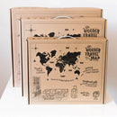 3D Wooden World Map Space by Enjoy The Wood