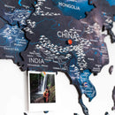 3D Wooden World Map Space by Enjoy The Wood