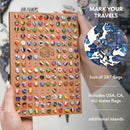 3D Luminous Colored Wooden World Map Space by Enjoy The Wood
