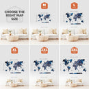 3D Luminous Colored Wooden World Map Space by Enjoy The Wood