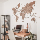 3D Wooden World Map Terra by Enjoy The Wood