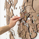 3D Wooden World Map Terra by Enjoy The Wood