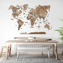3D Wooden World Map Terra by Enjoy The Wood