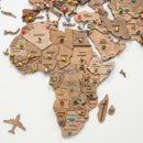 3D Wooden World Map Terra by Enjoy The Wood